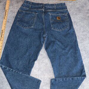 Men's Carhartt Jeans Size 34 x 34 Work Pants Heavy Duty Style B113DST